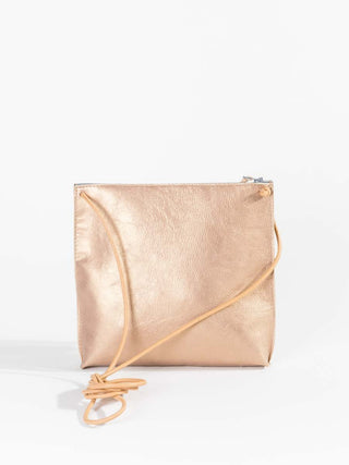strappy pouch - rose gold