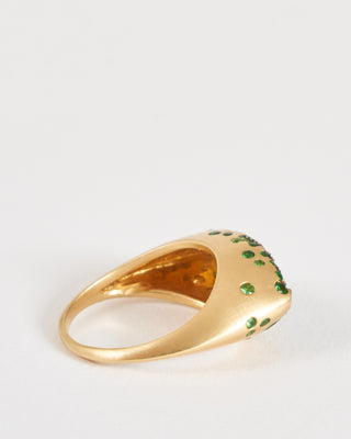 baby malak original bonbon marquise ring - gold/ tsavorite
