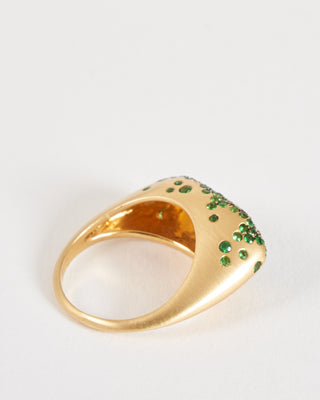 baby malak original bonbon marquise ring - gold/ tsavorite