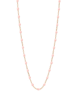 classic gigi rose gold necklace - baby pink