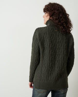 burne knit sweater - olive