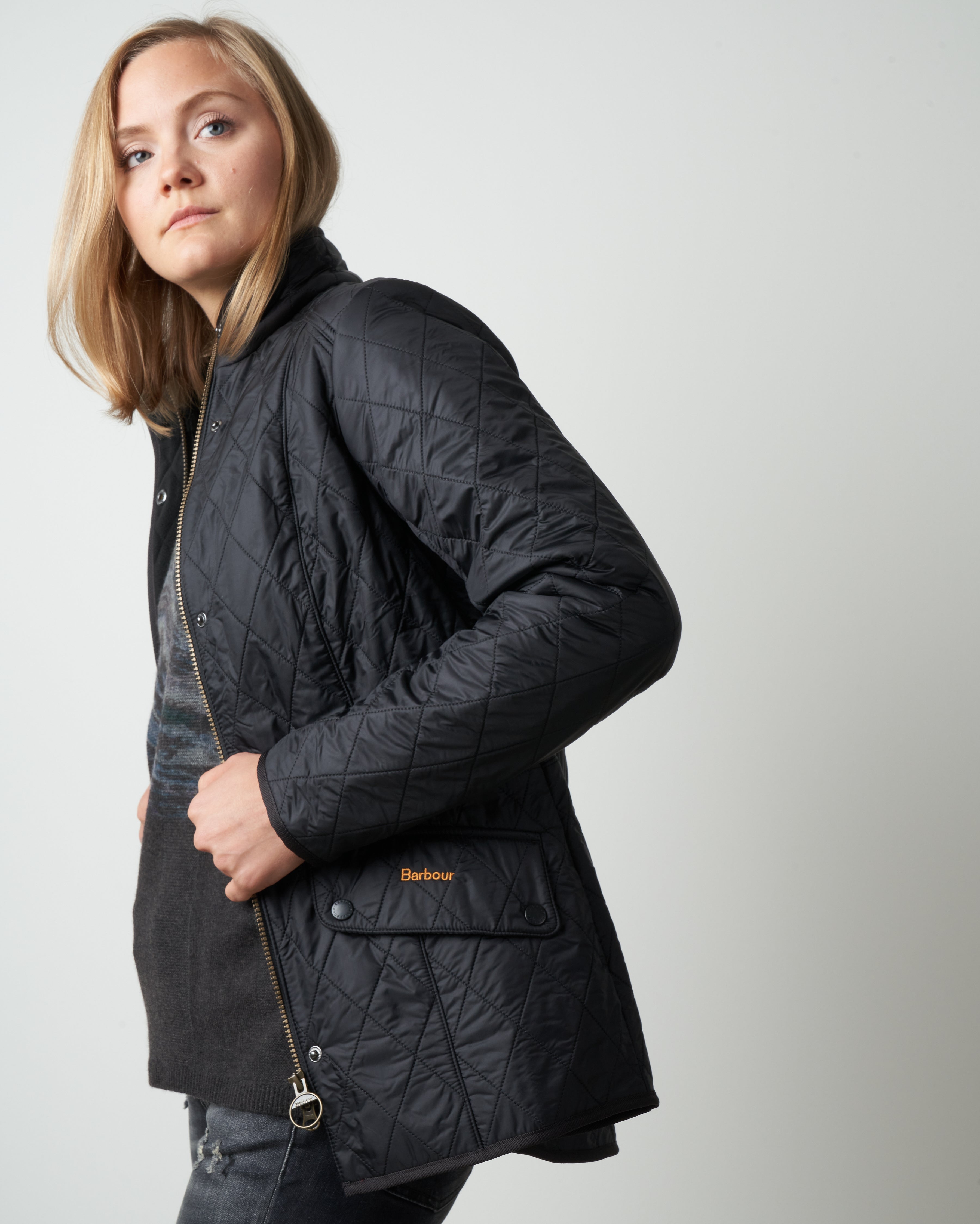 Barbour Cavalry Polarquilt Black - Main Image