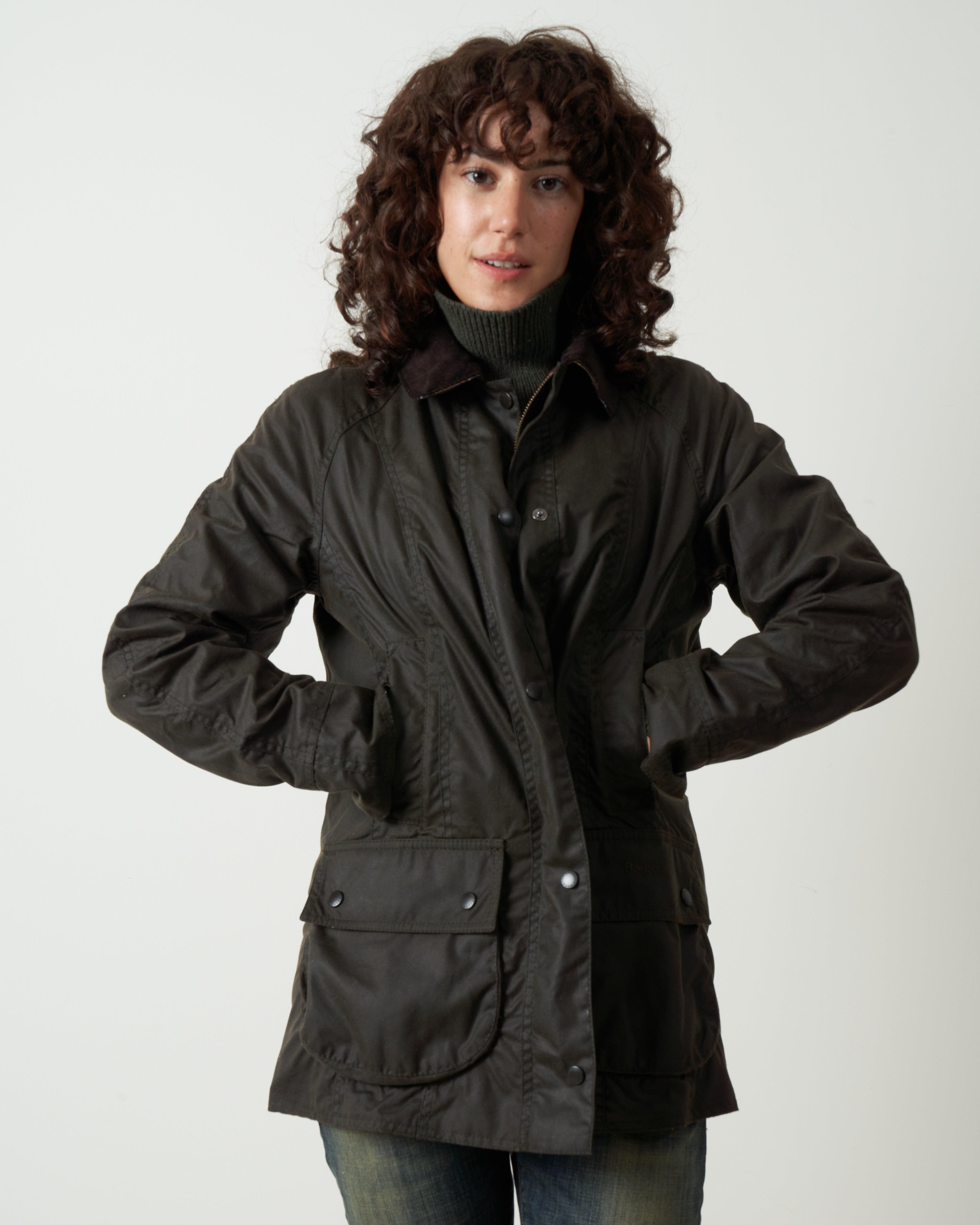 Barbour Classic Beadnell Wax Olive - Main Image