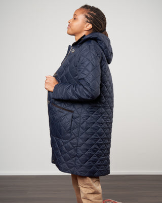 lovell quilted jacket - navy