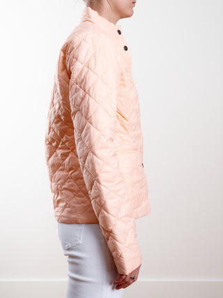 rebecca quilted jacket - pale coral