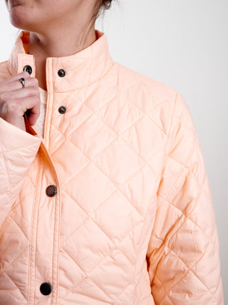 rebecca quilted jacket - pale coral