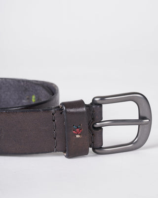 belt with insets - cuoio nero