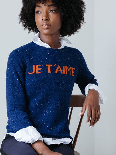 Trovata Je T'Aime Sweater Navy