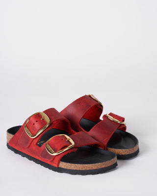 arizona big buckle - oiled leather \ fire red