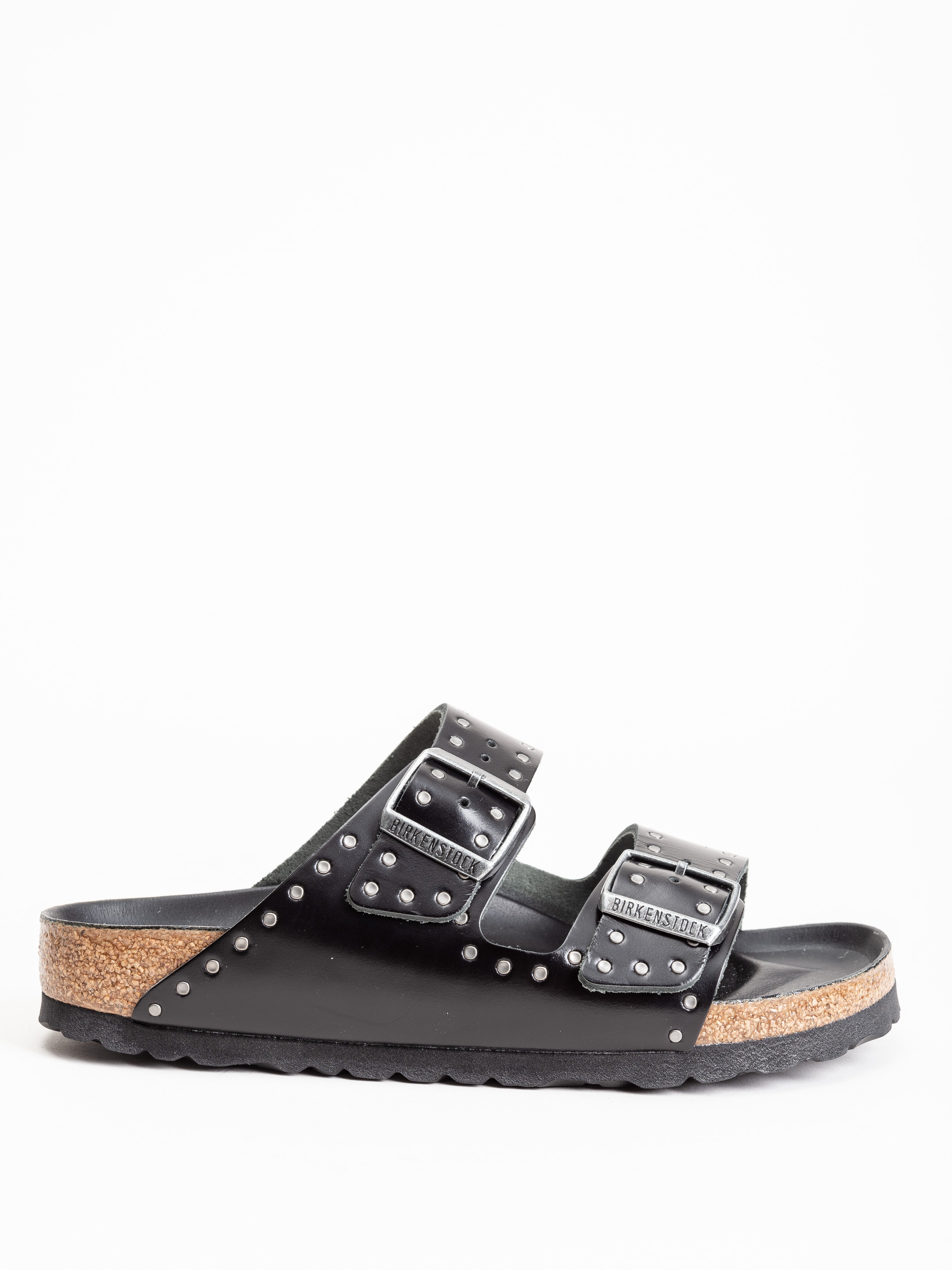 Birkenstock Arizona Injected Rivets Black Leather