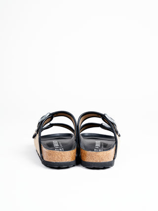 arizona natural jute sandal - black