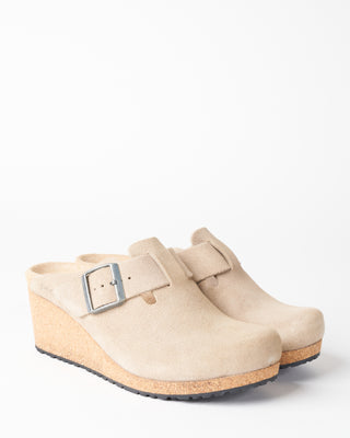 fanny / suede wedge - taupe suede