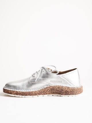 gary metallic leather loafer - silver