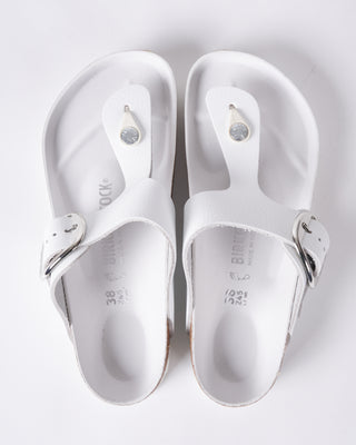 gizeh big buckle - white leather