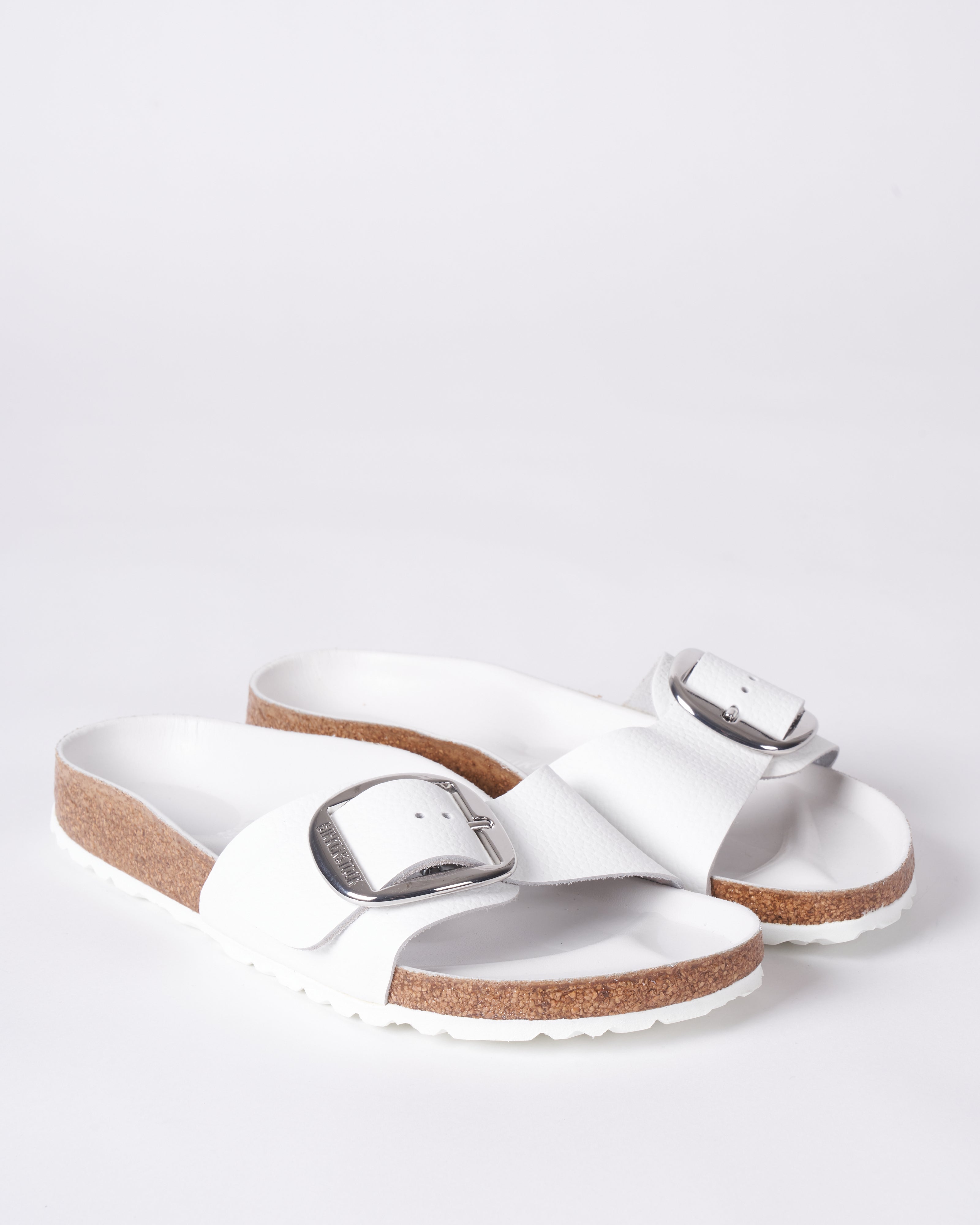 Birkenstock Madrid Big Buckle White Leather