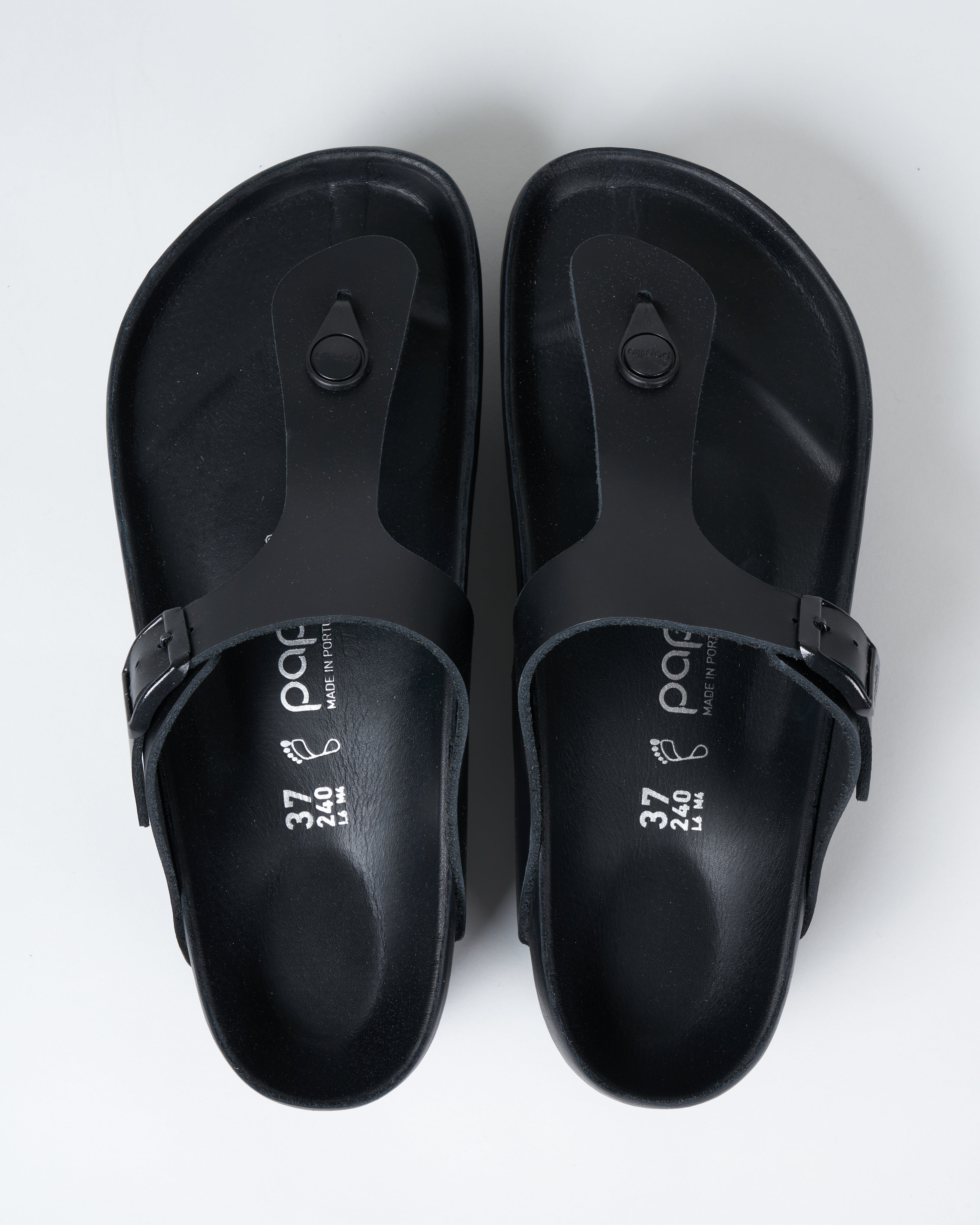 Birkenstock Gizeh Papillio Sandal Black Leather