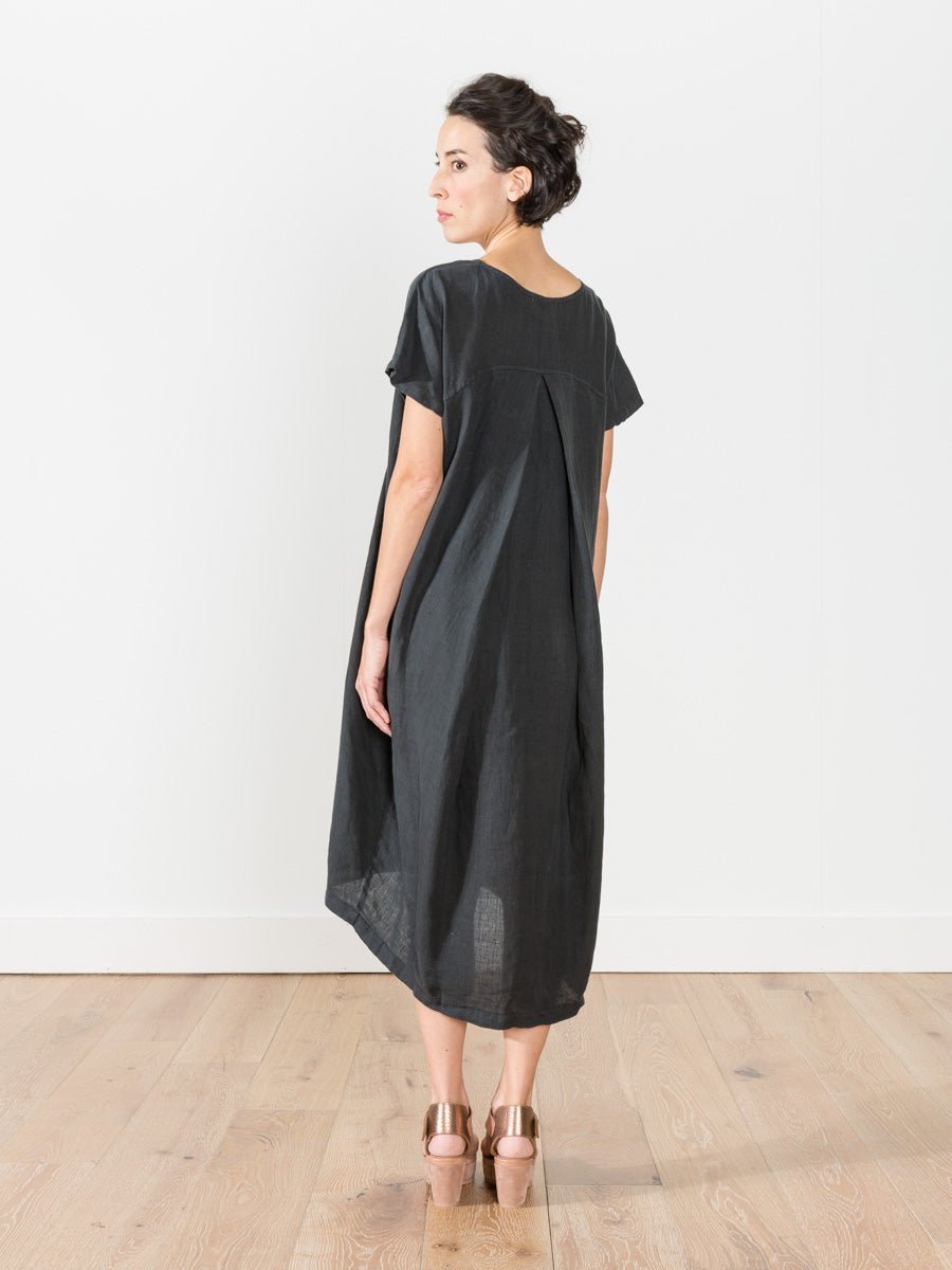 black crane long dress Black Crane Easy Dress in Faded Black