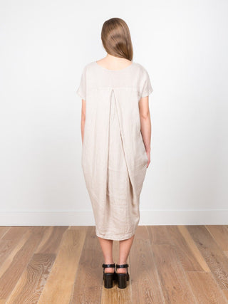 pleated cocoon - oatmeal