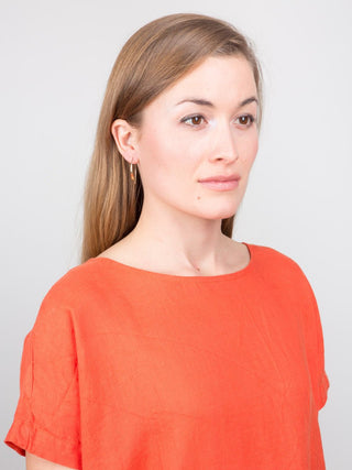 pleated cocoon - paprika