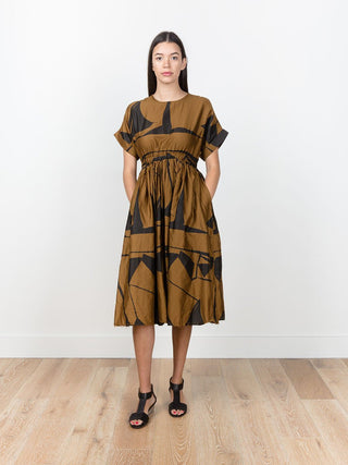 black crane pleated dress Black Crane Pleated Dress in Dark Teal