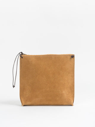 suede strappy pouch