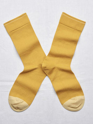 short sock - mustard/yellow