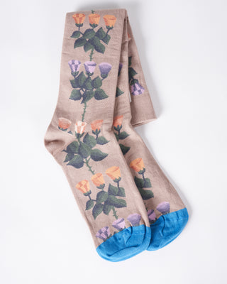 knee socks - iris bindweed