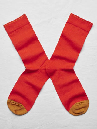 short sock - orange/gold
