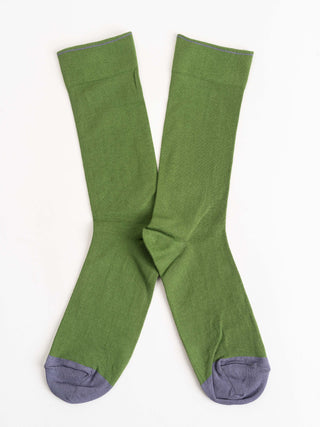 short sock - green/purple