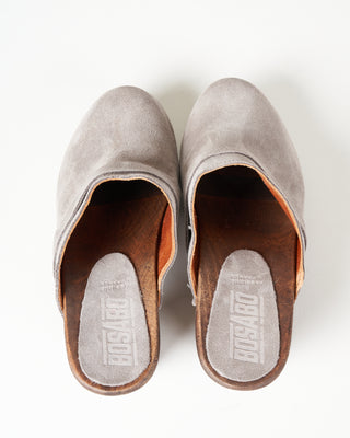 high clog - taupe suede