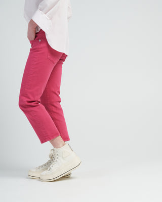 boy straight jean - vivid pink stretch