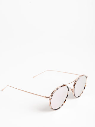 buena vista sunglasses - white tortoise/rose gold