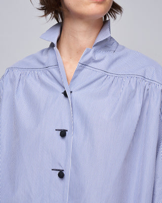 button down shirt - navy/white