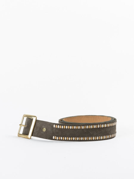 Calleen Cordero Mala Suede Belt in Olive display picture 3