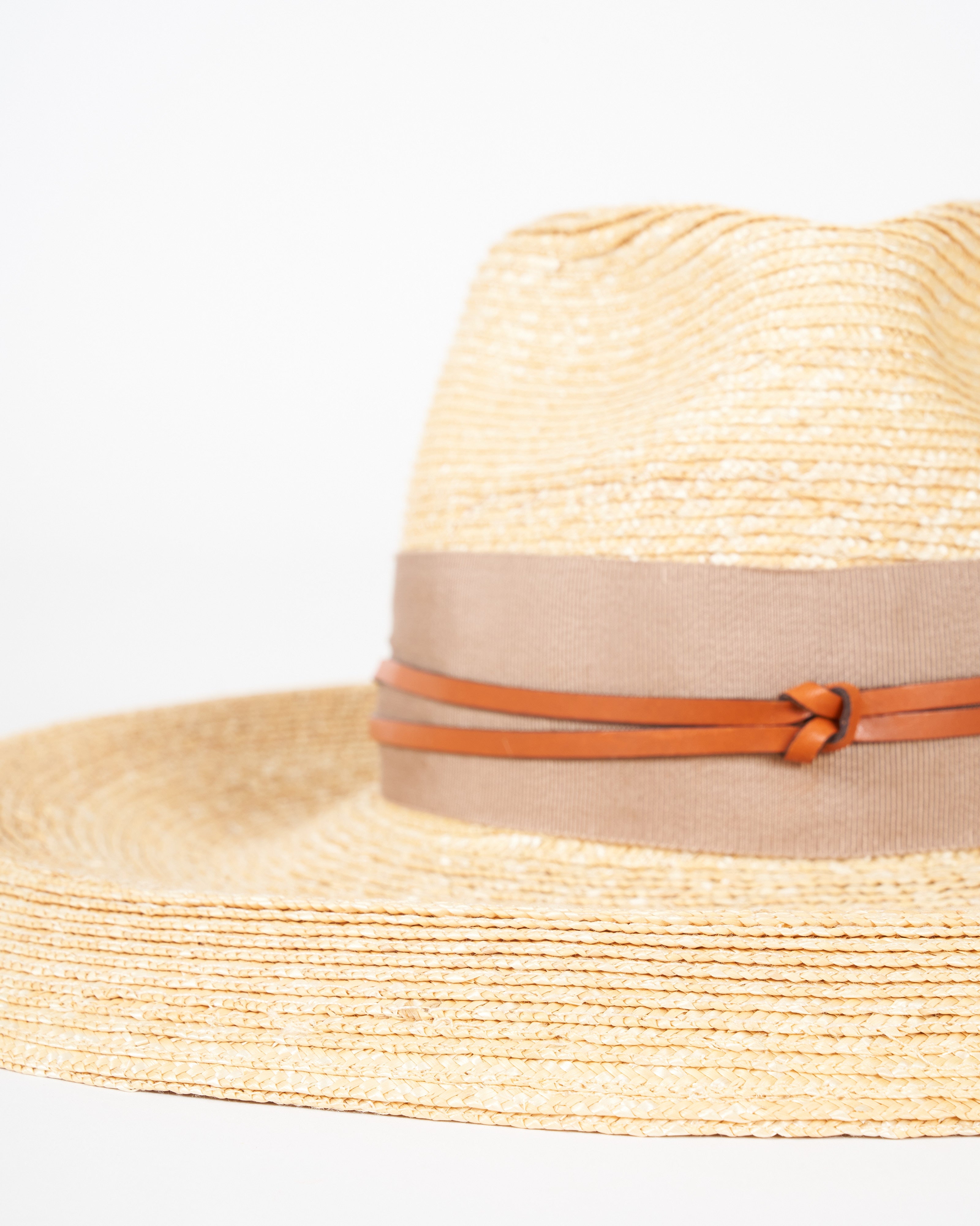 Large orange sun hat by Lola FULL SUN — LOLA HATS main image 2