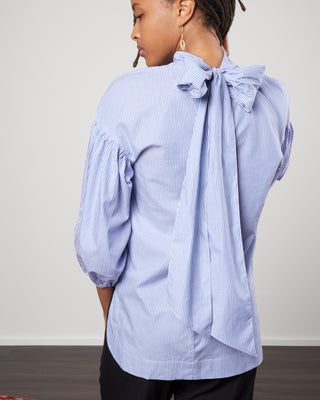 diane blouse - stripe blue