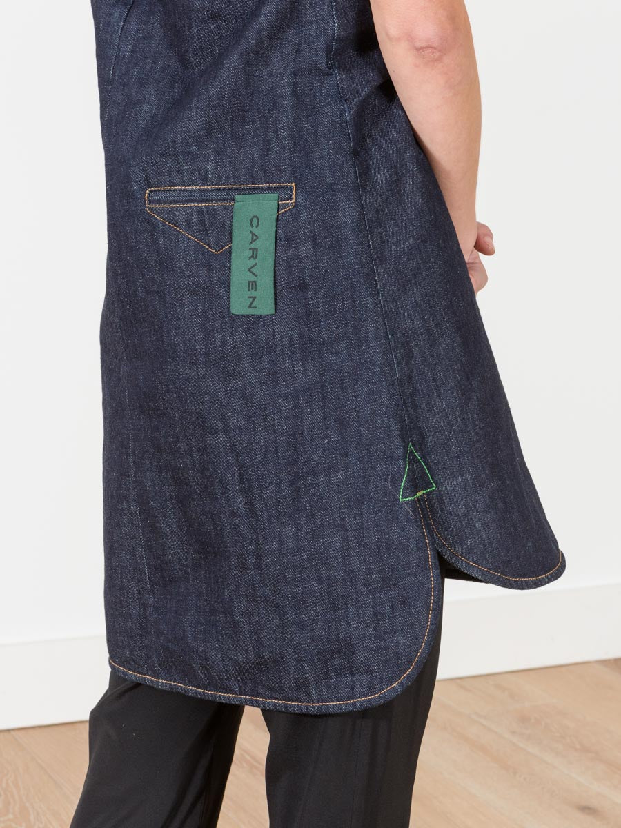 carven denim dress Carven Denim Shirt Dress, $310 | farfetch.com