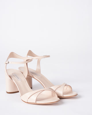 gloria heeled sandal with ankle strap - florence spiagga rosa