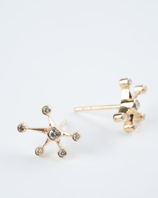 star constellation earrings - diamond/ gold