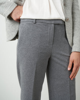 trouser pant - grey melange