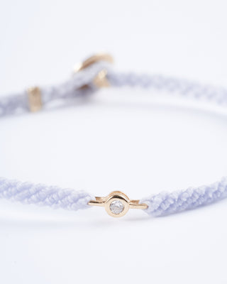 classic diamond bracelet in lavender - gold