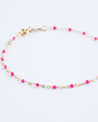 classic gigi bracelet 6.7" bracelet with candy - yellow gold with candy