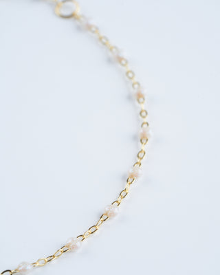 classic gigi bracelet 6.7" bracelet with opal - yellow gold with opal
