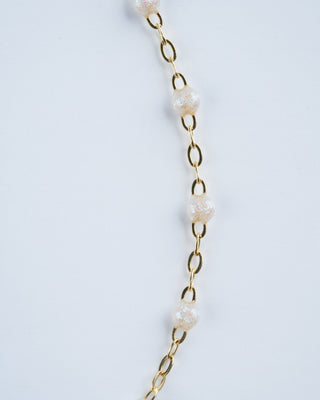 classic gigi bracelet 6.7" bracelet with opal - yellow gold with opal
