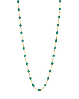 classic gigi yellow gold necklace - emerald