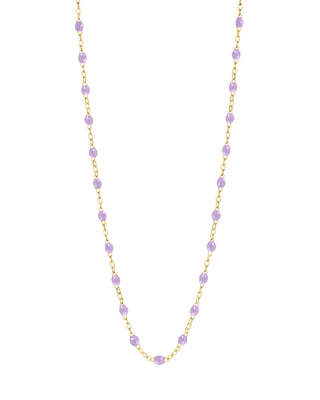 classic gigi yellow gold necklace - lilac