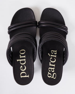 clover heel - black pebble nappa