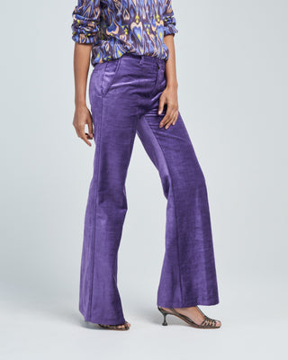 cotton velvet palazzo pants