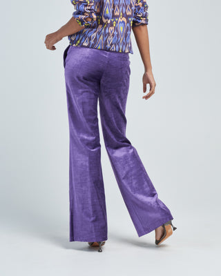 cotton velvet palazzo pants