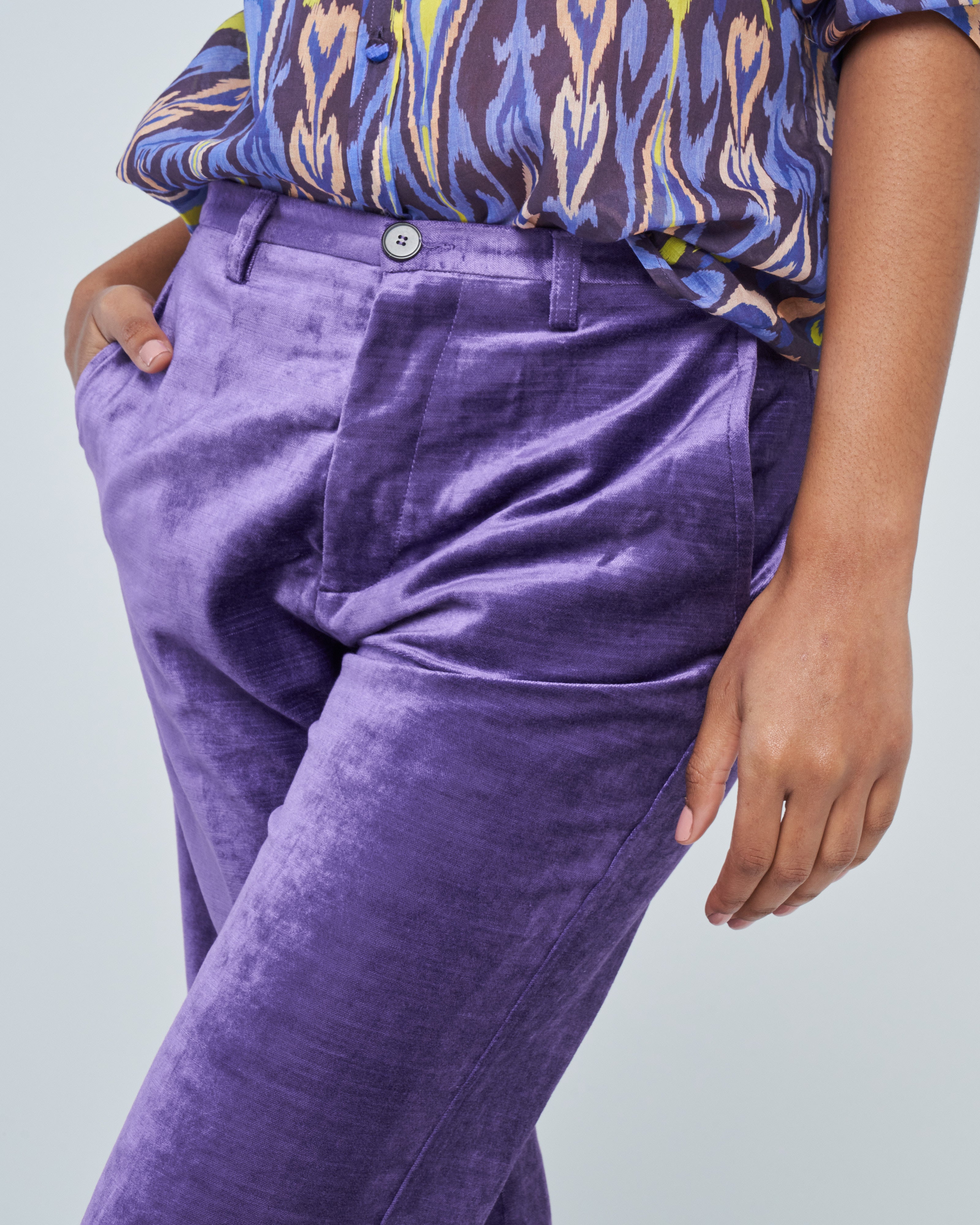 Forte Forte Elastic Waist Casual Pants in Blue | Lyst